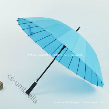 Outdoor 22"X24k Metal All Black Frame Sun Straight Umbrella (YSS0131-3)